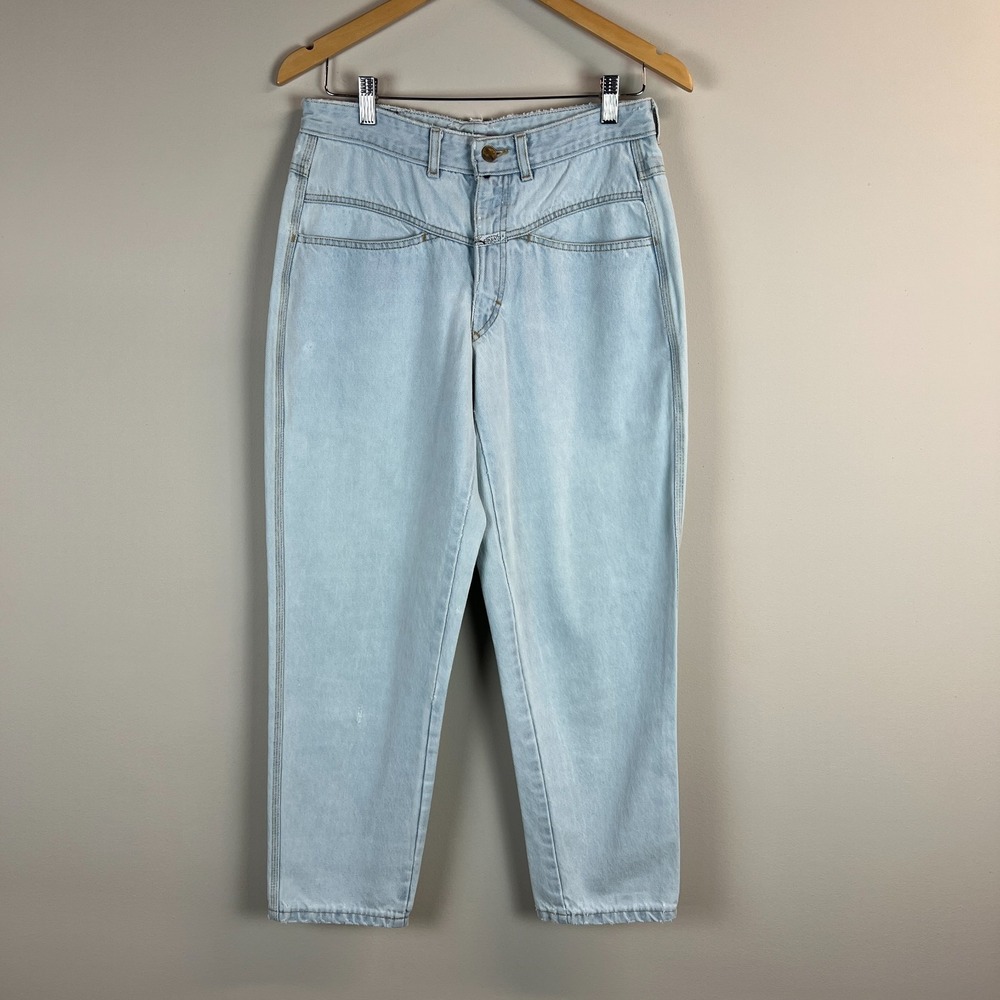 Vintage‎ Marithe Francois Girbaud Mom Jeans Womens 29 Light Wash Denim Tapered